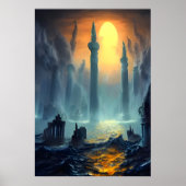 Letzte von Atlantis | AI Art Poster (Vorne)