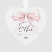Letzte Weihnachten als Miss Heart Ornament (Vorderseite)