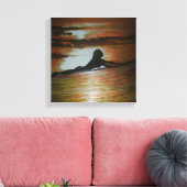 Letzte Welle Leinwanddruck (Insitu (Wohnzimmer))