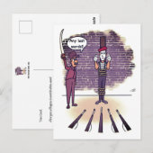 Letzte Worte lustig Postkarte (Vorne/Hinten)