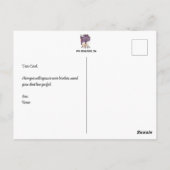 Letzte Worte lustig Postkarte (Rückseite)