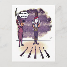 Letzte Worte lustig Postkarte