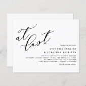 Letzten Endes laden moderne schwarze Kalligrafie-H (Vorne/Hinten)