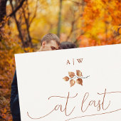 Letzten Herbst: Elegante Kalligrafie-Foliage Einladung