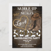 Letzten Rodeo Western Junggeselinnen-Abschied anle Einladung (Vorderseite)