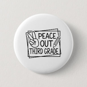 Letzten Schulsommertag dritte Klasse Button