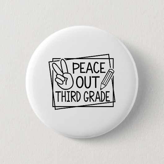 Letzten Schulsommertag dritte Klasse Button (Vorderseite)