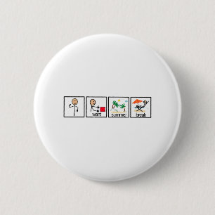 Letzten Schultag den Sommerpause-Lehrer gewollt Button