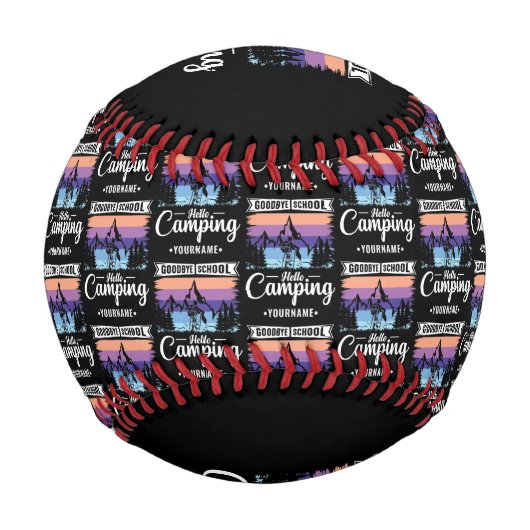 Letzten Schultag - Glocke Schule Camping Baseball (Vorderseite)