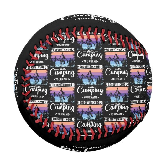 Letzten Schultag - Glocke Schule Camping Baseball (Vorderseite Links)