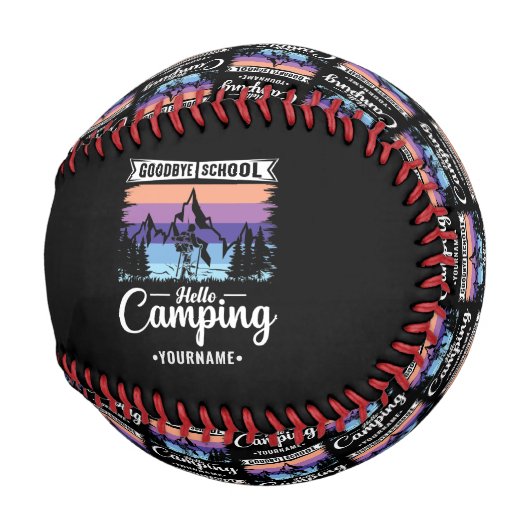 Letzten Schultag - Glocke Schule Camping Baseball (Rückseite Links)