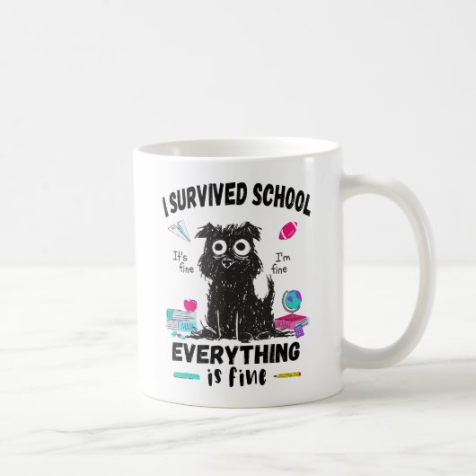 Letzten Schultag überlebte ich die Schule Kaffeetasse (Rechts)