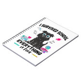 Letzten Schultag überlebte ich die Schule Notizblock (Linke Seite)