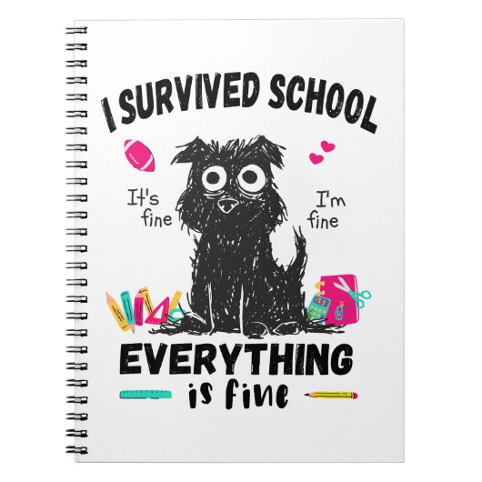 Letzten Schultag überlebte ich die Schule Notizblock (Vorderseite)