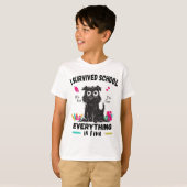 Letzten Schultag überlebte ich die Schule T-Shirt (Vorne ganz)