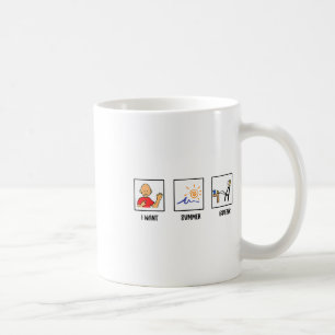 Letzten Tag habe ich die Sommerpause Gewollt Kaffeetasse