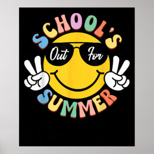 Letzten Tag Lächeln Lehrer Kinder Schulen aus Somm Poster