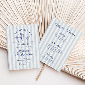 Letzten Toast am Blue Bachelorette Wochenende Einladung