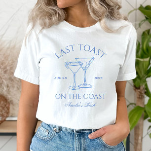 Letzten Toast am Blue Bachelorette Wochenende T-Shirt