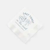 Letzten Toast am Junggeselinnen-Abschied Napkins Serviette (Ecke)