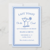 Letzten Toast am Party des Bachelorette-Wochenende Einladung (Vorderseite)