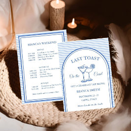 Letzten Toast am Party des Bachelorette-Wochenende Einladung
