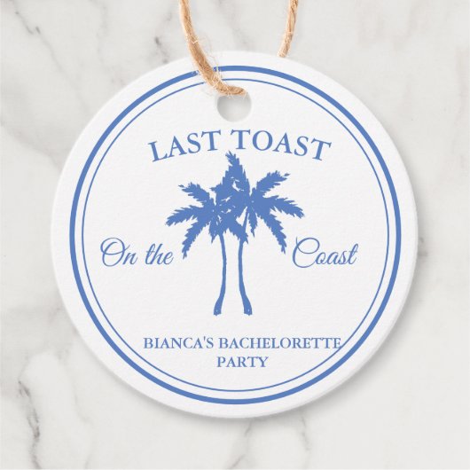 Letzten Toast am Party des Bachelorette-Wochenende Geschenkanhänger (Vorderseite)