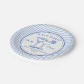 Letzten Toast am Party des Bachelorette-Wochenende Pappteller (Schrägansicht)