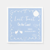 Letzten Toast am Party des Bachelorette-Wochenende Serviette (Vorderseite)