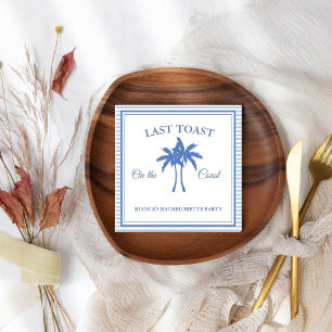 Letzten Toast am Party des Bachelorette-Wochenende Serviette