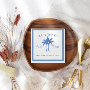 Letzten Toast am Party des Bachelorette-Wochenende Serviette