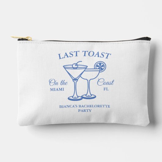 Letzten Toast am Party des Bachelorette-Wochenende Zubehörtasche (Vorderseite)