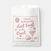 Letzten Toast am Roten Junggeselinnen-Abschied der Geschenktütchen (Vorderseite)