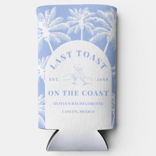 Letzten Toast am Strand Bachelorette Cooler Selters Dosenkühler (Vorderseite)