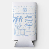 Letzten Toast am Strand Bachelorette Cooler Selters Dosenkühler (Rückseite)