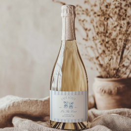 Letzten Toast am Strand Bachelorette Schaumweinetikett