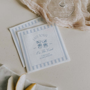 Letzten Toast am Strand Bachelorette Serviette