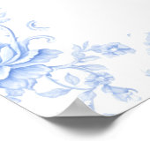 Letzten Toast am Strand Blue Bachelorette Poster (Ecke)