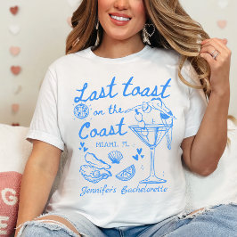 Letzten Toast am Strand Blue Bachelorette T-Shirt