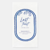 Letzten Toast am Wochenende am Strand Bechelorette Serviette (Vorderseite)