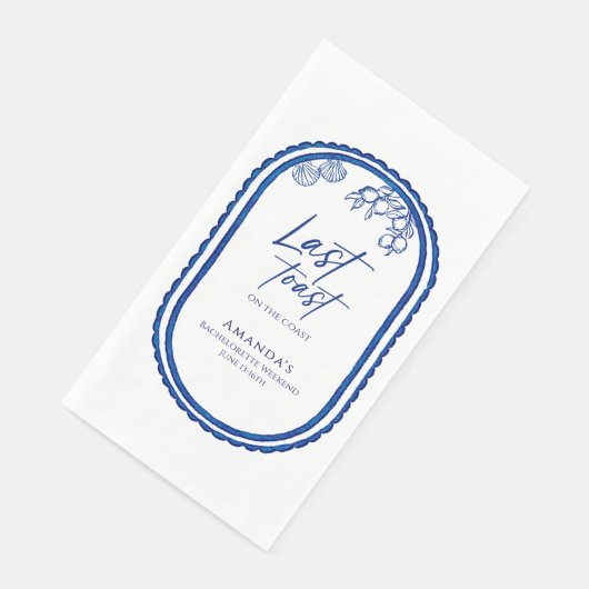 Letzten Toast am Wochenende am Strand Bechelorette Serviette (Ecke)