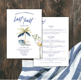 Letzten Toast am Wochenende des Bechelorette-Küste Einladung