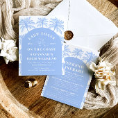 Letzten Toast am Wochenende des Küstenbachelorette Einladung