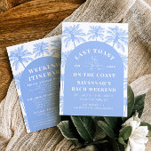 Letzten Toast am Wochenende des Küstenbachelorette Einladung