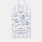 Letzten Toast am Wochenende des Küstenbachelorette Geschenkanhänger (Rückseite)