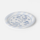 Letzten Toast am Wochenende des Küstenbachelorette Pappteller (Schrägansicht)