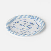 Letzten Toast am Wochenende des Küstenbachelorette Pappteller (Schrägansicht)