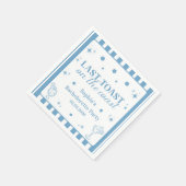 Letzten Toast am Wochenende des Küstenbachelorette Serviette (Ecke)