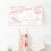 Letzten Toast am Wochenende des rosa Bachelorette- Banner (Insitu)