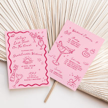 Letzten Toast am Wochenende des rosa Bachelorette-